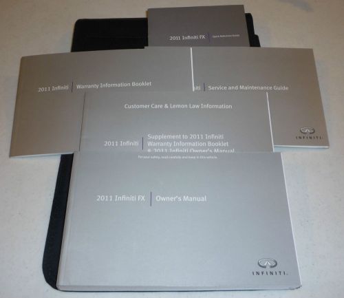 2011 infiniti fx owners manual set 11 fx50 fx35 guide w/case