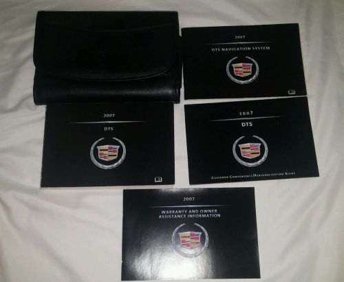 2007 cadillac dts owners operators manual books navigation with case