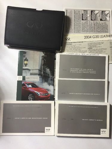 2004 infiniti g35 4 door sedan  owners manual original g 35 owner guide book