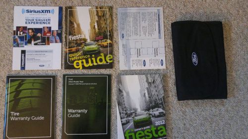 2012 ford fiesta complete owners manual with free priority shipping