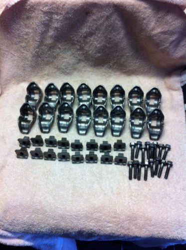 460 ford rockers/ fulcrums/ bolts, stock set of 16,