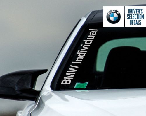 Bmw individual side windshield decal windows sticker graphic