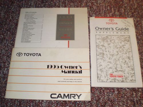 1995 toyota camry car owners manual books guide all models