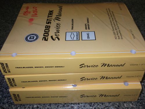 2008 chevy trailblazer gmc envoy service shop repair workshop manual set factory