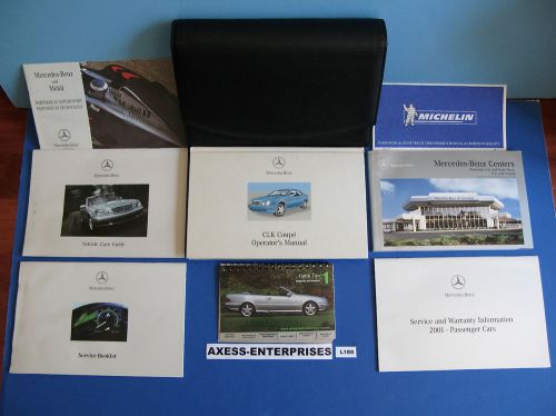 2001 mercedes c208 clk 430 55 clk430 clk55 coupe owners manuals books set # l188