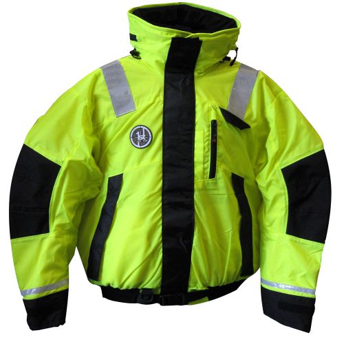 New first watch hi-vis flotation bomber jacket - hi-vis yellow/black - xx-large