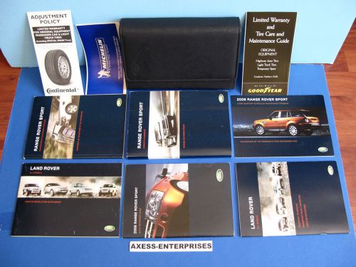 2006 range rover sport owners manuals drivers books navi guide set + case # m173