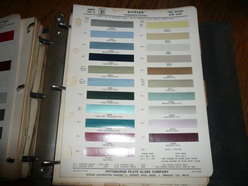 Find 1966 Dodge Ditzler Ppg Color Chip Paint Sample Dodge And Dart In