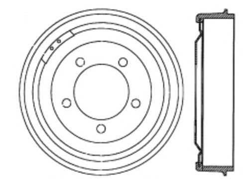 Brake drum centric 123.63006 fits 65-73 jeep wagoneer