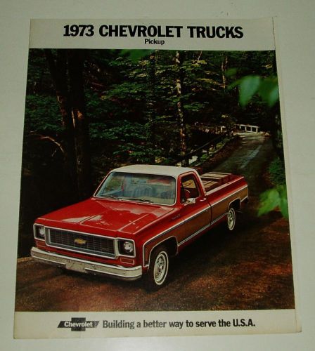 1973 chevrolet chevy pickup truck car dealer promo brochure/ booklet fn/vf-