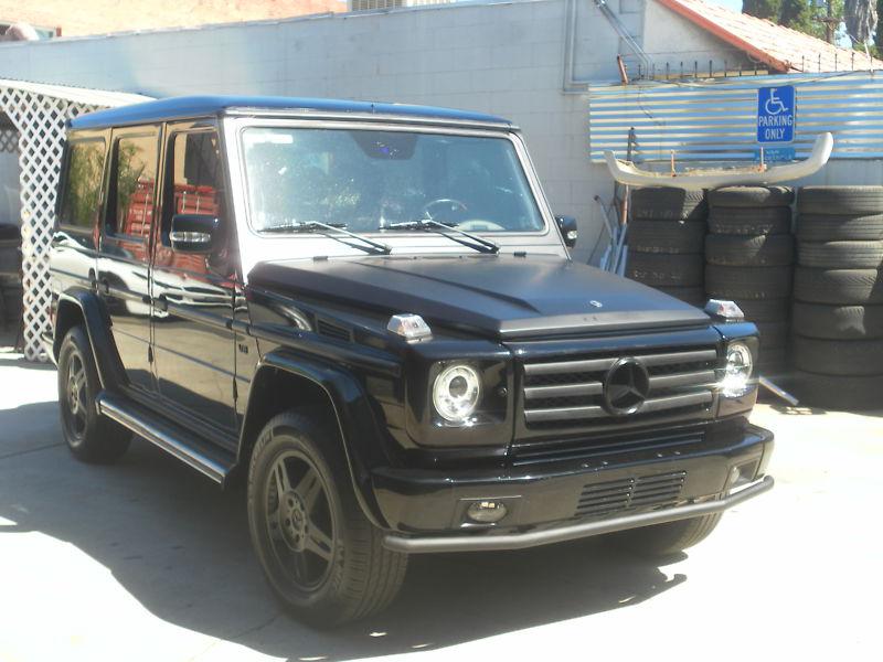  mercedes g500  w463 g-wagon g-class glass  black  amg bar 