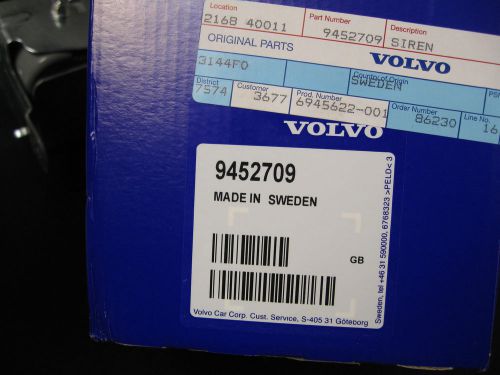 New volvo alarm siren fits 99-06 s80, 01-09 s60,01-07 v70, xc70