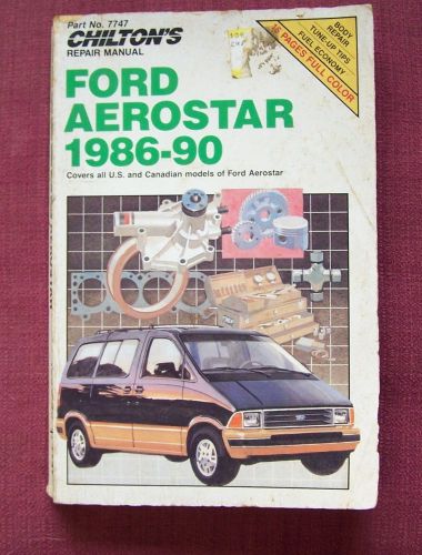 Chilton ford aerostar repair manual