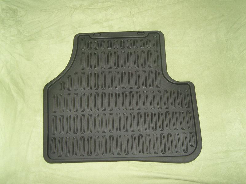 Premium rubber floor mats all weather 4pc set black  - made in usa