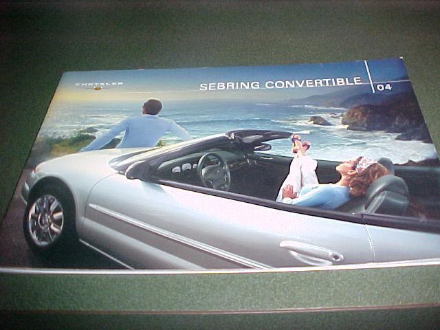 2004 chrysler sebring convertible 24-page sales brochure catalog