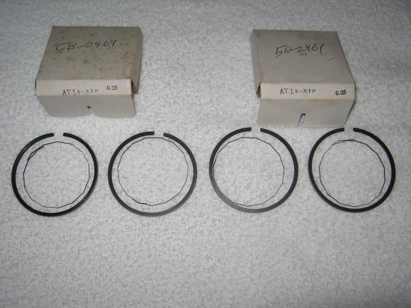 Nos yamaha at1 ds6 piston ring set 1st overbore aftermarket set