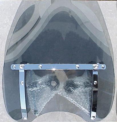 Smoke tinted windshield for yamaha cruisers