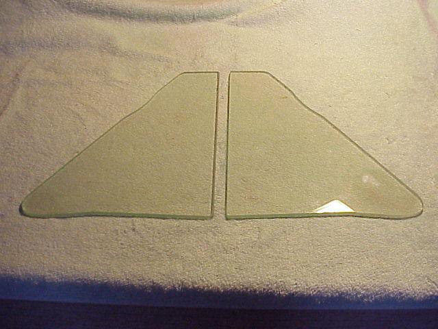 1954 mercury ford wing window glass