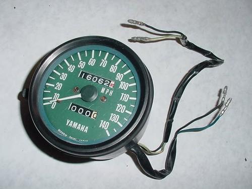 76 - 77 yamaha xs500 xs 500 d speedometer speedo meter gauge oem