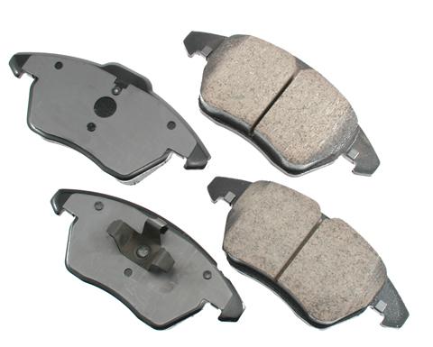 Akebono eur1107a brake pad or shoe, front-euro ultra premium ceramic pads