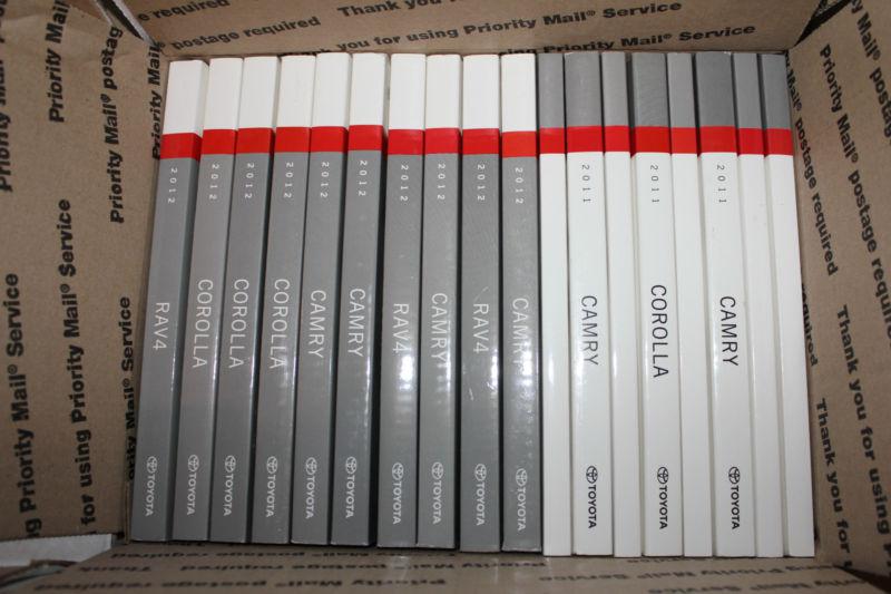 Lot of 18     2012 toyota owners manuals   near brand  new - mint