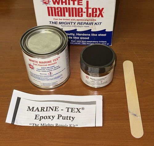 Marine-tex 14 oz epoxy repair kit white phr3013u