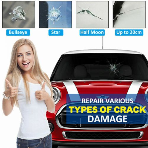 5x auto glass nano repair fluid car windshield resin scratch crack fix tool kit