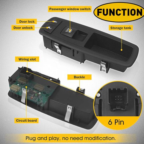 For 2011-2013 jeep grand cherokee front right side master power window switch rh