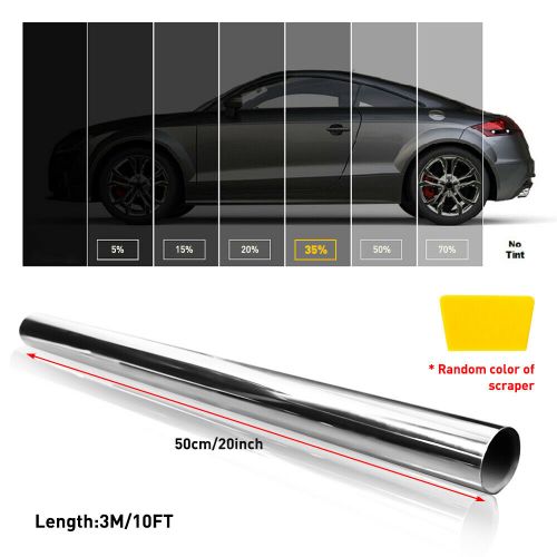 Silver 35% vlt 10ft uncut roll window film tint 20&#034; x10ft for car home glass new