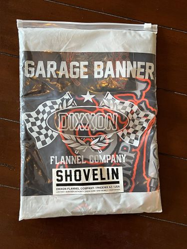 Dixxon flannel 27x24 shovelin harley davidson shovelhead garage banner new