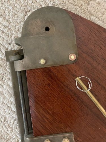 Sunfish sailboat rudder  assembly