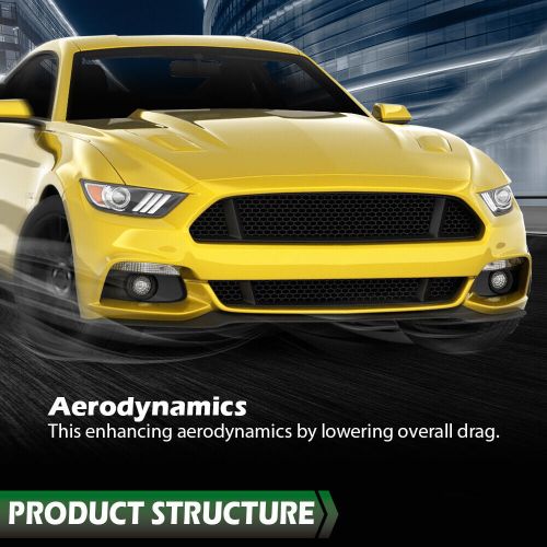 Abs front bumper lip chin spoiler body kit black fit for 2013-2014 ford mustang