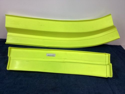 Five star md3 rush dirt late model right side lower valance fluorescent yellow