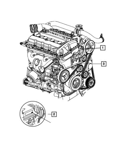 Genuine mopar long block engine 68641993aa