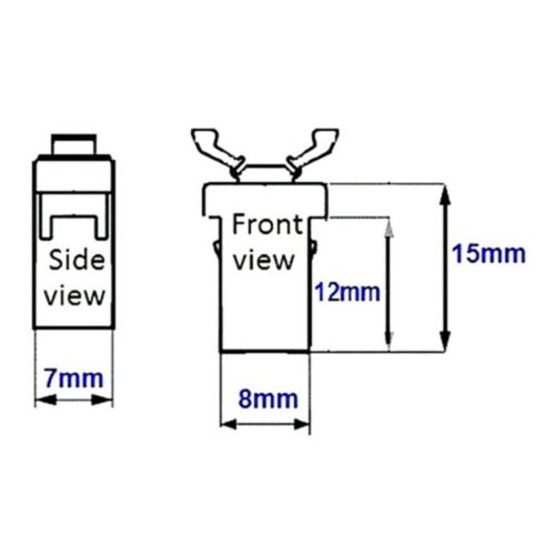 4 x replacement car sunglasses holder overhead console latch fit most trash