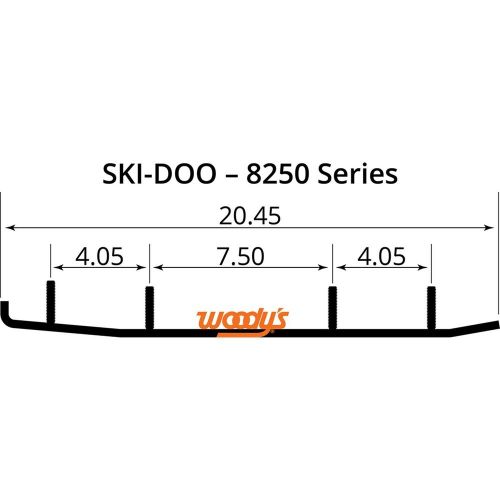 Woodys 6&#034; carbide runners ski-doo tsd4-8250