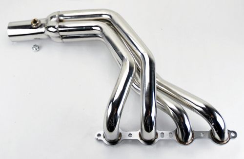 Ls swap stainless long tube headers manifolds for ford mustang fox body 79-04