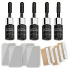 5 pack auto glass nano repair fluid car windshield resin crack tool kit us-ship