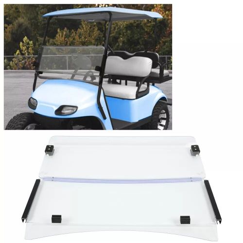 Clear fold down golf cart front windshield for ezgo txt 2014- up