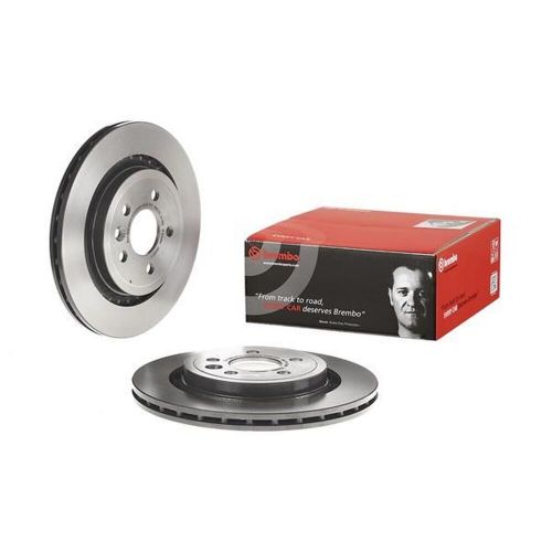 Brembo rear pair vented uv coated brake discs 09.9587.11 - fits volvo s80 ii