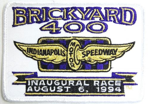 Vintage nos sew on jacket patch indianapolis speedway brickyard 400 8-6- 1994