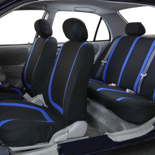 Polyester flat cloth universal seat covers fit for car truck suv van - 4/9pc set