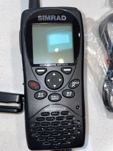 Simrad hh36 marine hand held vhf / gps radio marine boat