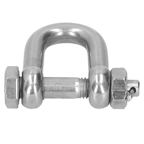 2pcs d ring anchor shackle screw pin 304 stainless steel with insurance hardware