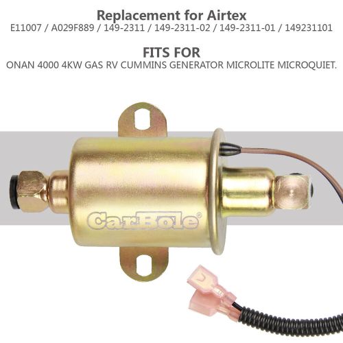 E11015 electric fuel pump for cummins onan a029f887 a047n929 149-2620 a029f887