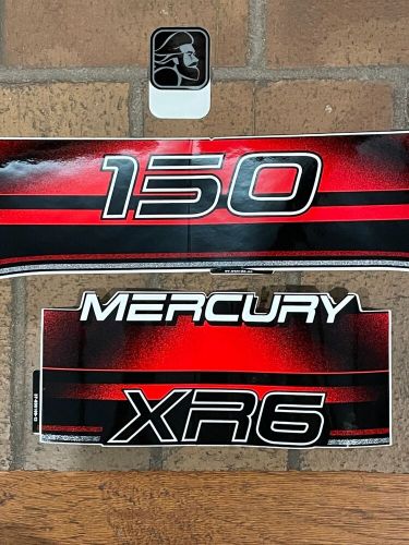 Mercury  outboard xr6 150 hp decals brand new excellent condition