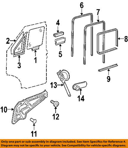 Dodge oem 5104029aa front door-lower channel