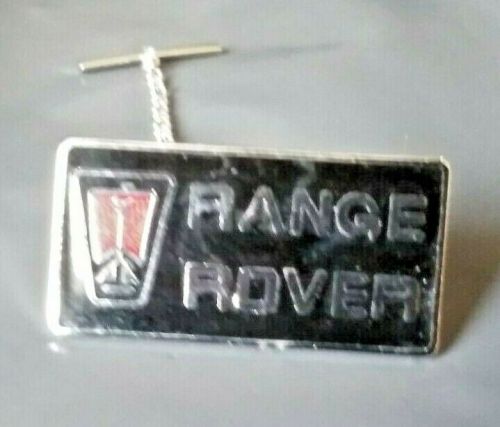 Range rover vintage lapel pin tie clip with chain. won`t` find another