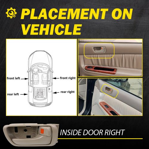 Inner door rh handle armrest for toyota 05-06 camry base 2002-2006 camry y