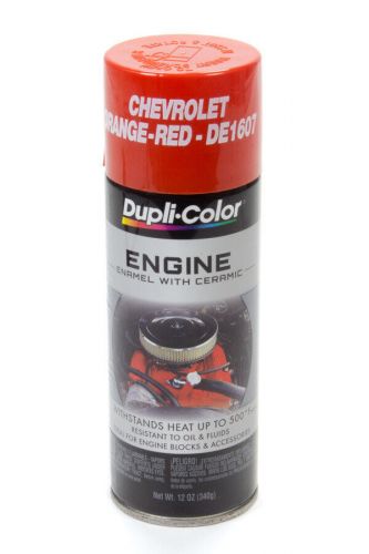 Dupli-color/krylon chevy orange/red engine paint 12oz de1607